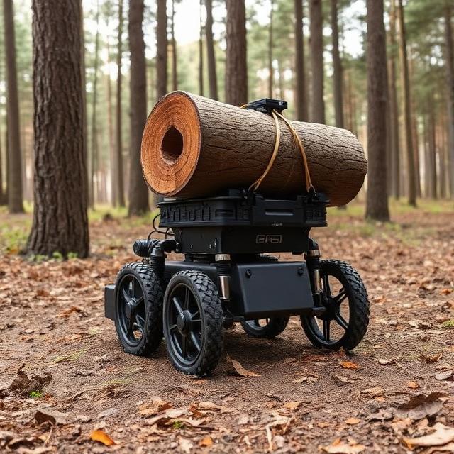 A small log carrying robot